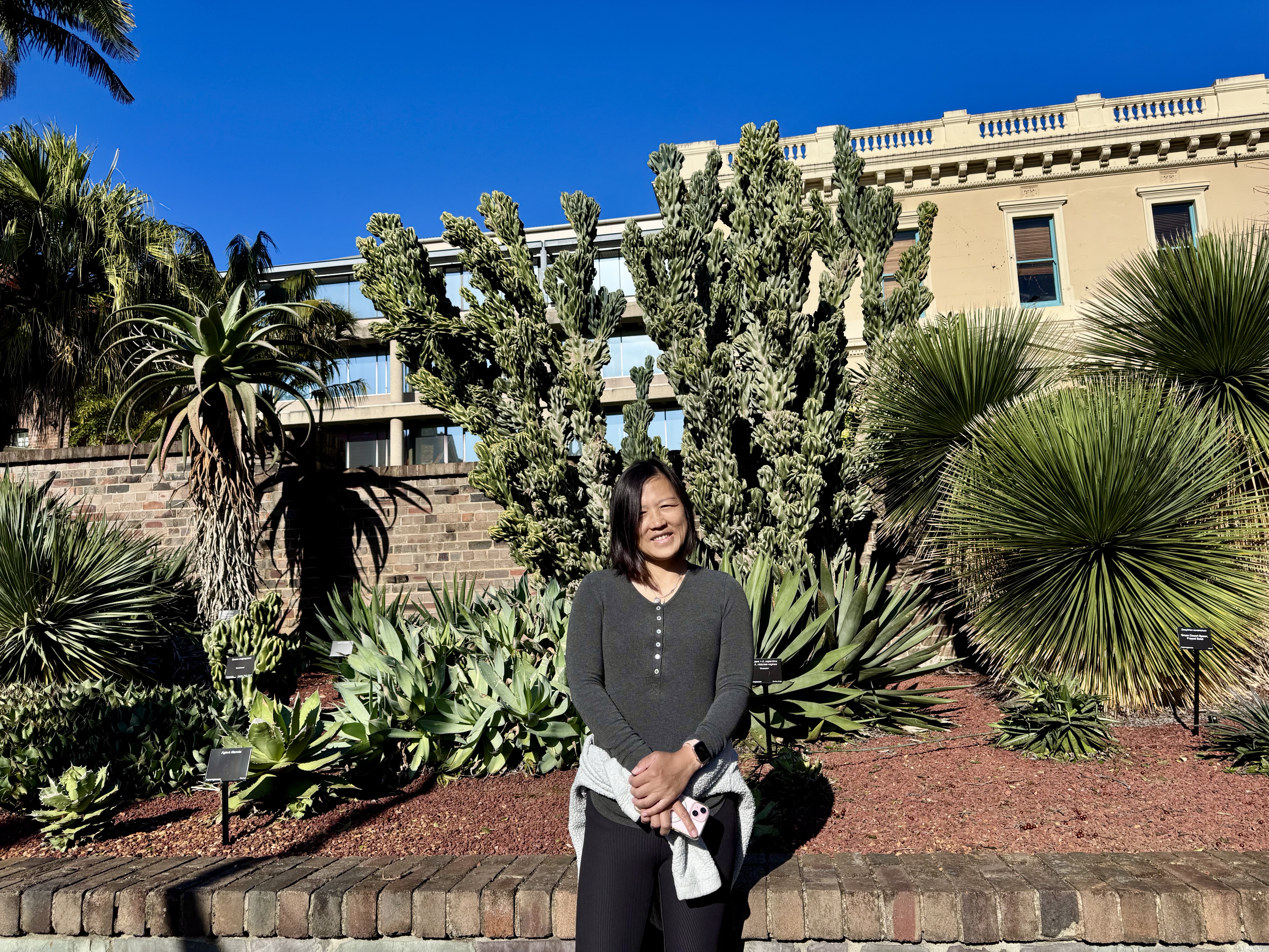 Me at the Succulent Garden